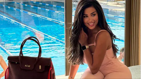 Kuveyt'ten Tahliye Edilen İranlı Fenomen Kavsar Al-Bluşe İran'a Döndü