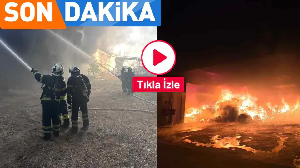 Gaziantep'te Tekstil Fabrikasında Yangın Ekiplerin müdahalesi sürüyor görseli