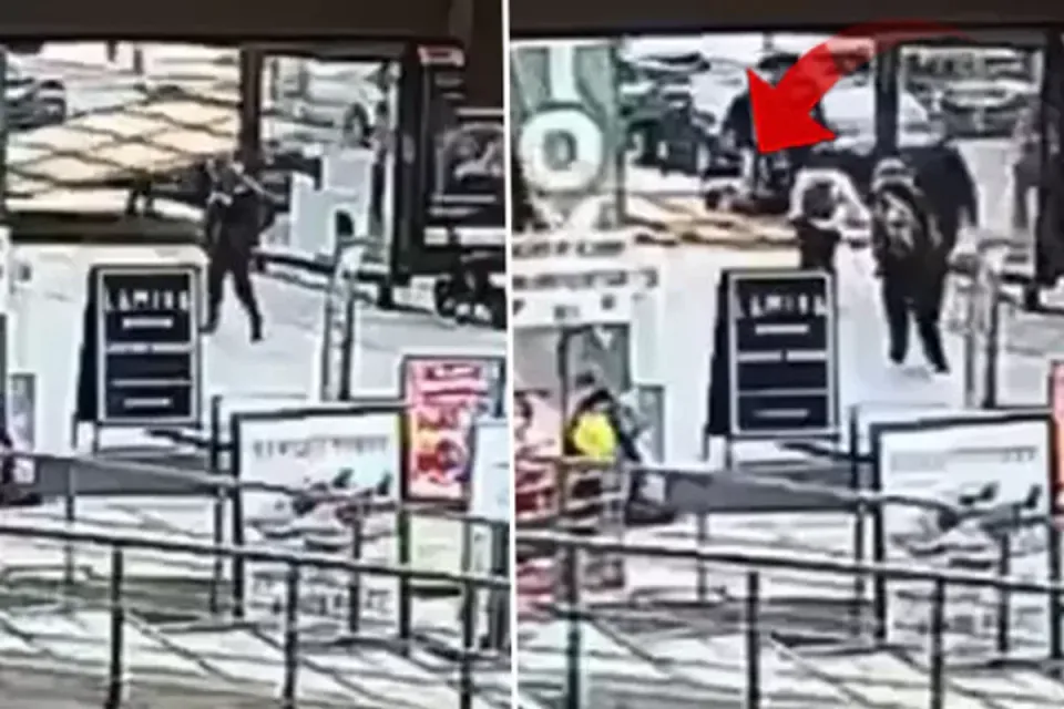 Kadıköy’de inşaat cephe kaplaması devrildi: İkiz kardeş yaralandı, anlar kamerada görseli