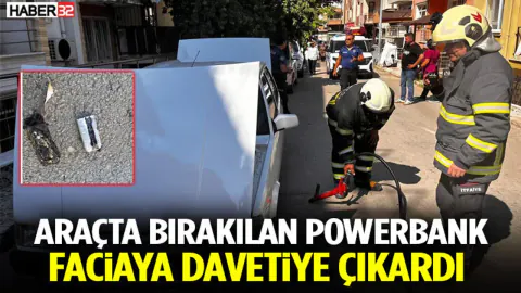 Sıcak Havada Araçta Unutulan Powerbank Patladı: Büyük Tehlike