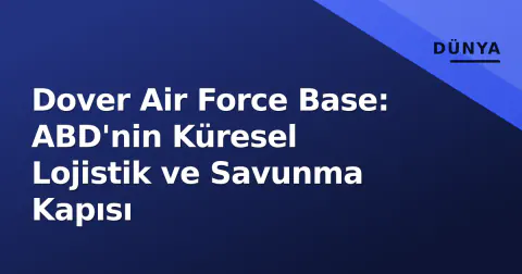 Dover Air Force Base: ABD'nin Küresel Lojistik ve Savunma Kapısı