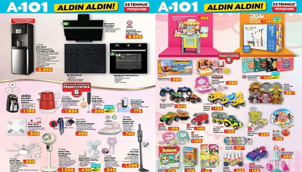 A101 Aldın Aldın Aktüel Ürünleri: 23 Temmuz 2026 Kataloğu Yayınlandı görseli