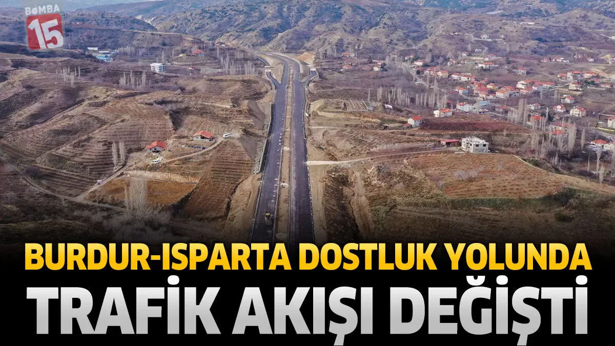 Isparta-Burdur Dostluk Yolu'nda Trafik Akışı Değişti Isparta-Burdur Dostluk Yolu'nda Trafik Akışı Değişti