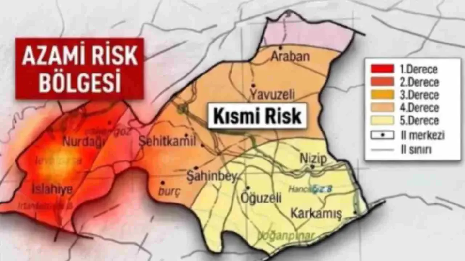 Gaziantep'te Deprem Riski En Yüksek İlçe: Nurdağı İçin Kritik Uyarı görseli