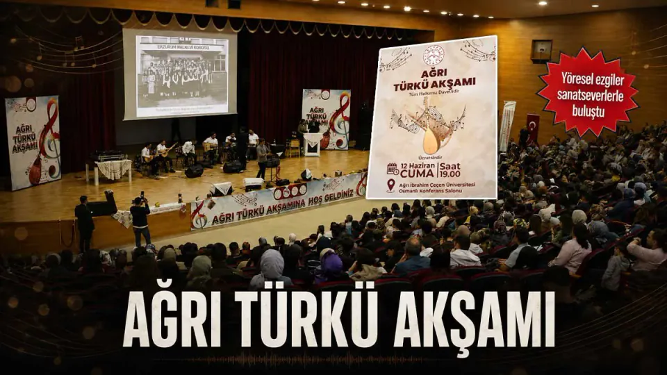Ağrı'da Kültür Rüzgarı: Yöresel Ezgiler Modern Sahneyle Buluştu görseli