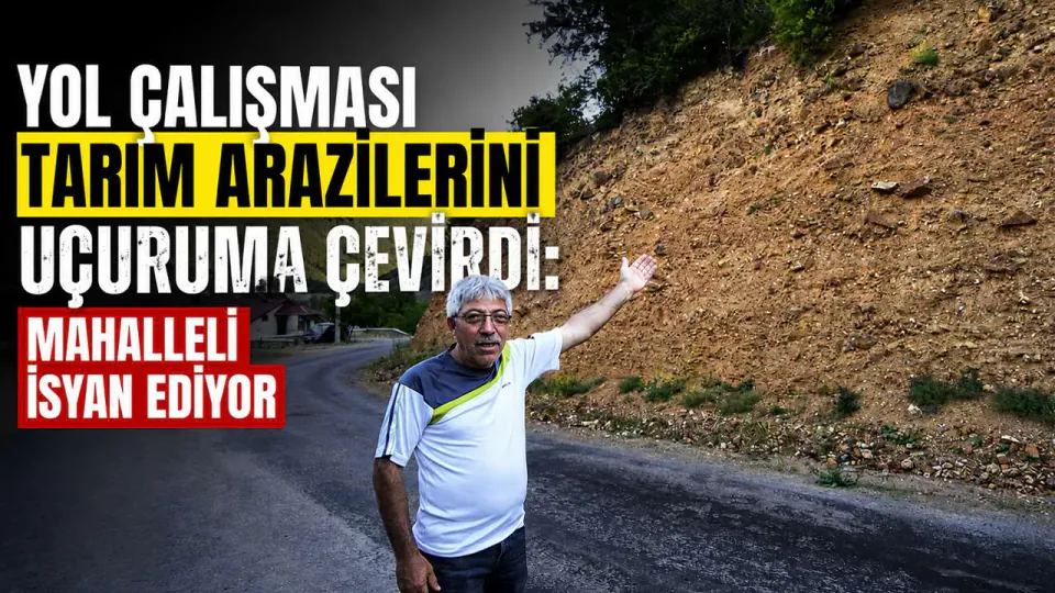 Gümüşhane Torul'da Yol Çalışması ve Toprak Kayması Faturası Çiftçiye Kesildi görseli