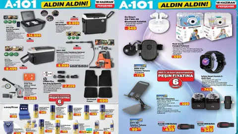 A101 18 Haziran 2026 Kataloğu: Elektrikli Araçtan Akıllı Ürünlere Dev İndirim