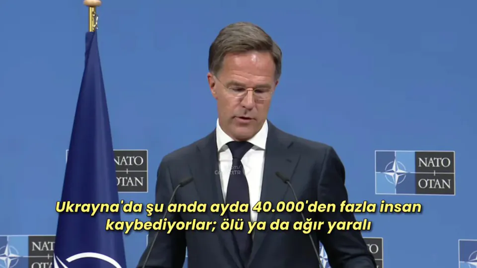 NATO Genel Sekreteri Rutte: Rusya ayda 40 binden fazla asker kaybediyor görseli