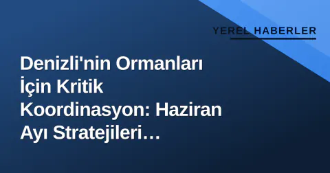 Denizli'nin Ormanları İçin Kritik Koordinasyon: Haziran Ayı Stratejileri Belirlendi