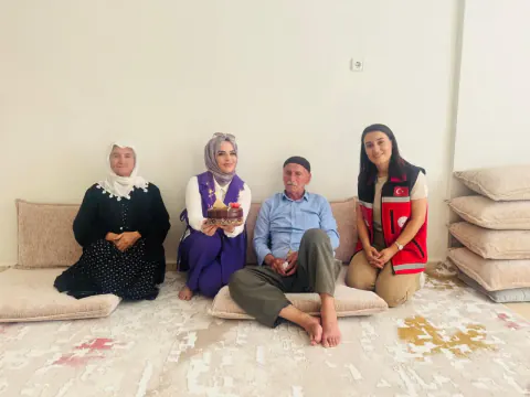 Siirt'te Gazi Ahmet Bulut için anlamlı doğum günü ziyareti