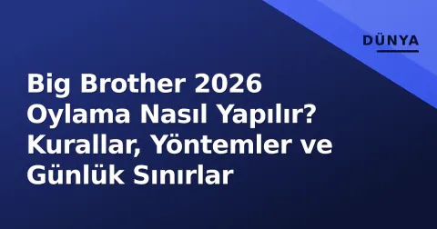 Big Brother 2026 Oylama Nasıl Yapılır? Kurallar, Yöntemler ve Günlük Sınırlar