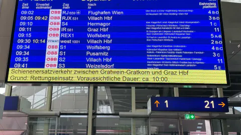 Avusturya'da Koralmbahn Hattı Çalışmıyor: Tren Trafiği Durdu