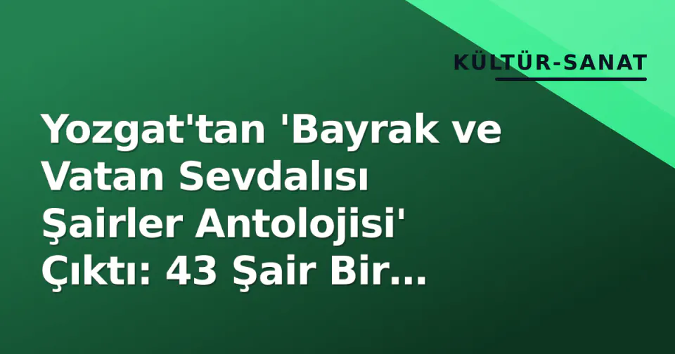 Yozgat'tan 'Bayrak ve Vatan Sevdalısı Şairler Antolojisi' Çıktı: 43 Şair Bir Arada görseli