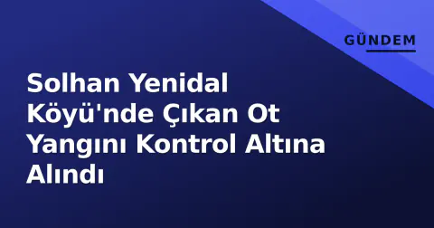 Solhan Yenidal Köyü'nde Çıkan Ot Yangını Kontrol Altına Alındı