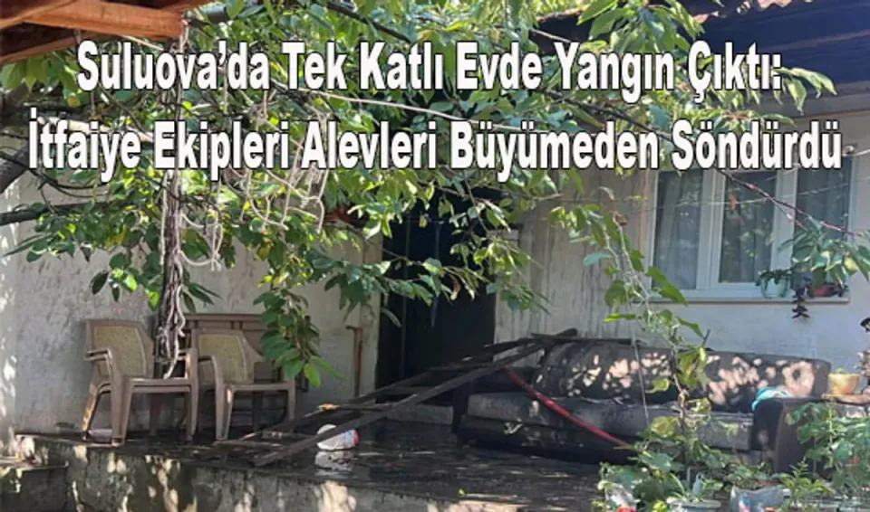 Amasya Suluova'da Ev Yangını İtfaiye Ekipleri Müdahale Etti görseli