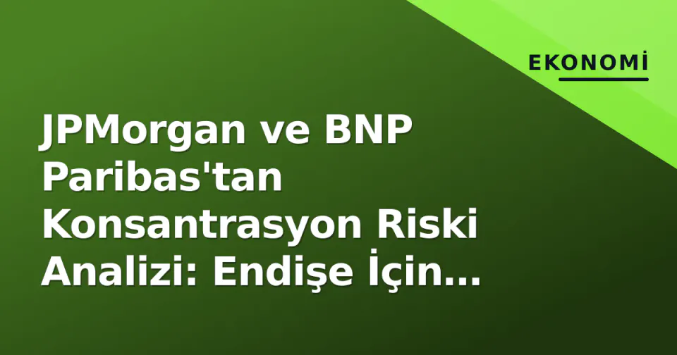 JPMorgan ve BNP Paribas'tan Konsantrasyon Riski Analizi: Endişe İçin Erken mi? görseli