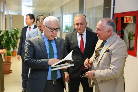 Sivas Valisi Şimşek, yeni SGK Müdürü Türkoğlu'nu ziyaret etti