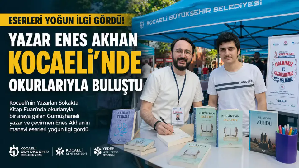 Yazar Enes Akhan Kocaeli'ndeki Kitap Fuarı Etkinliğinde Okurlarıyla Buluştu görseli