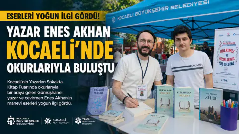 Yazar Enes Akhan Kocaeli'ndeki Kitap Fuarı Etkinliğinde Okurlarıyla Buluştu