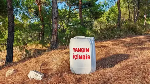 Ayvalık'ta Orman Yangınlarına Karşı 'Su Bidonu' Seferberliği
