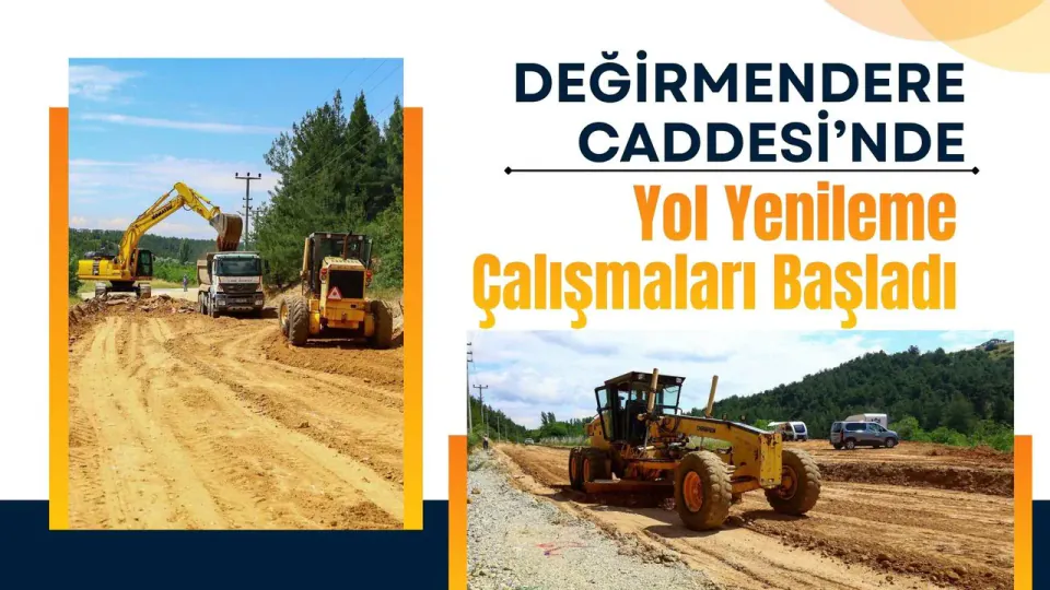 Uşak Değirmendere Caddesi'nde Yol Yenileme Seferberliği Başladı görseli