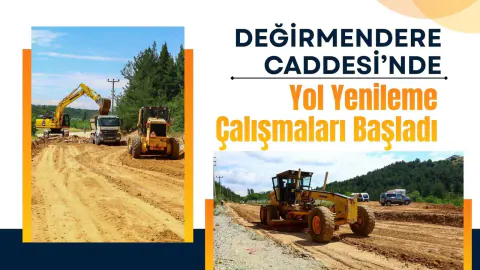 Uşak Değirmendere Caddesi'nde Yol Yenileme Seferberliği Başladı