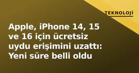 Apple, iPhone 14, 15 ve 16 için ücretsiz uydu erişimini uzattı: Yeni süre belli oldu Apple, iPhone 14, 15 ve 16 için ücretsiz uydu erişimini uzattı: Yeni süre belli oldu
