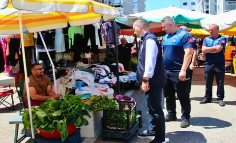 Giresun Aksu Pazar Yeri'nde Zabıta Denetimi: Sağlıklı Alışveriş Önlemi