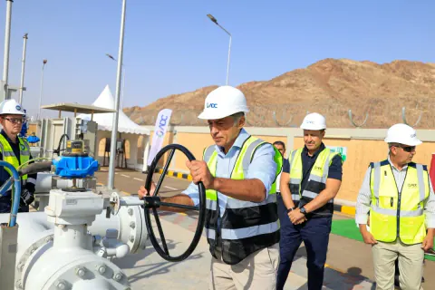 Ürdün Başbakanı Aqaba'da İki Yeni Doğalgaz İstasyonunu Açtı
