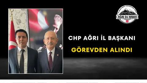 CHP Ağrı İl Başkanı Ali Bayram Görevden Alındı