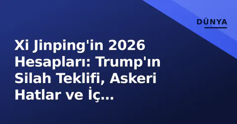 Xi Jinping'in 2026 Hesapları: Trump'ın Silah Teklifi, Askeri Hatlar ve İç Politikadaki Daralma