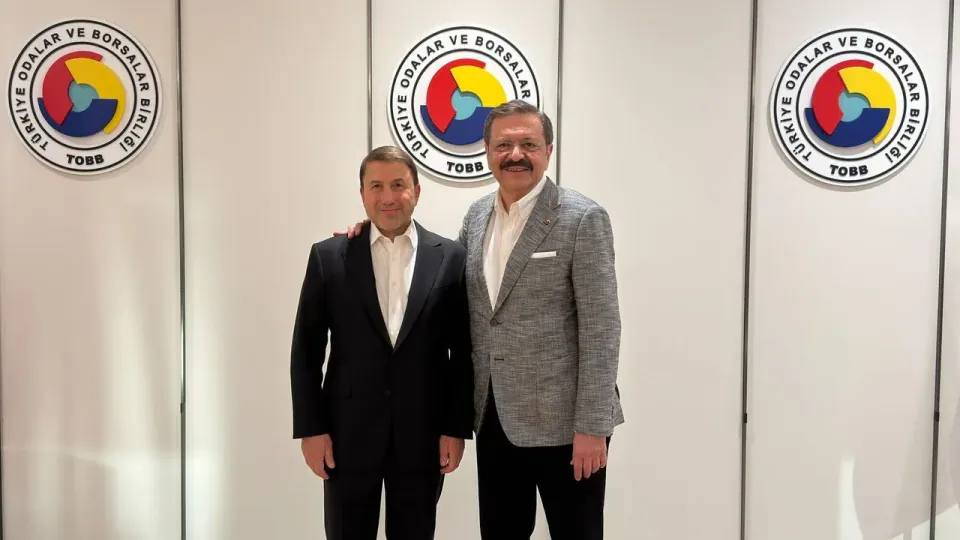 TOBB Başkanı Hisarcıklıoğlu, Siirt TSO Başkanı Güven Kuzu'yu Tebrik Etti görseli