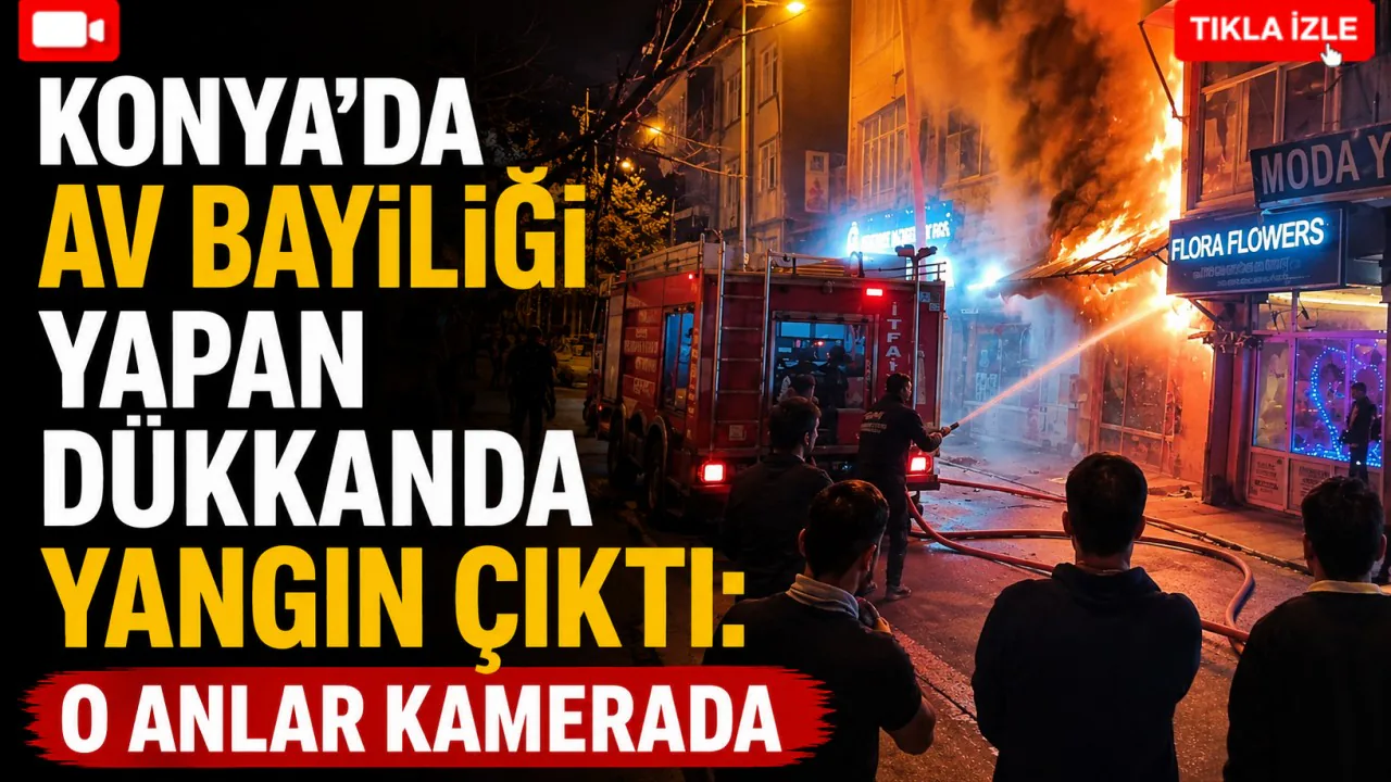 Konya Bozkır'da Av Bayisinde Korkutan Yangın: Alevler Kameraya Yansıdı Konya Bozkır'da Av Bayisinde Korkutan Yangın: Alevler Kameraya Yansıdı