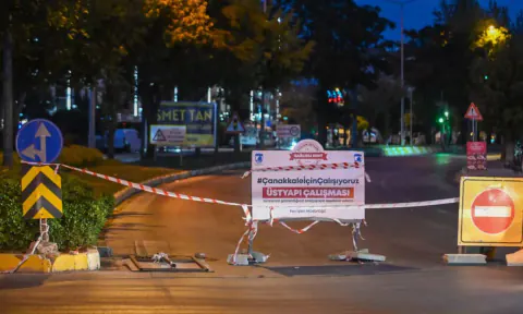 Çanakkale'de Troya Caddesi 14 Eylül saat 06.00'da trafiğe açılıyor