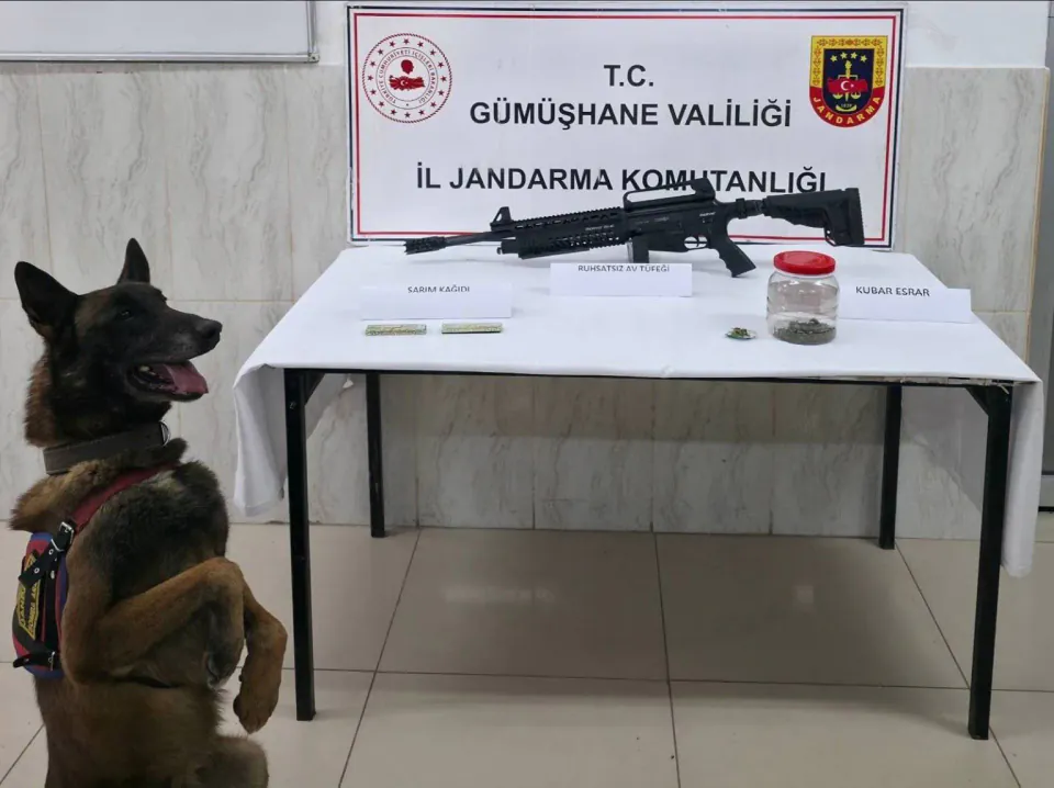 Gümüşhane'de Jandarma Operasyonu: Uyuşturucu ve Mühimmat Ele Geçirildi görseli