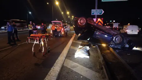 TEM Otoyolu Hekimbaşı Mevkii'nde Feci Kaza: 1 Ölü
