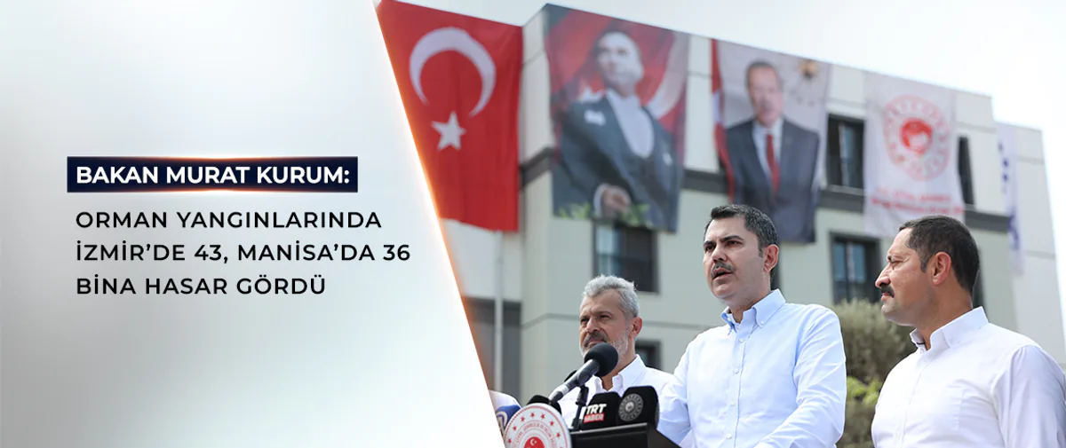 İzmir ve Manisa'da Orman Yangını Sonrası Binalarda Hasar Tespit Edildi İzmir ve Manisa'da Orman Yangını Sonrası Binalarda Hasar Tespit Edildi