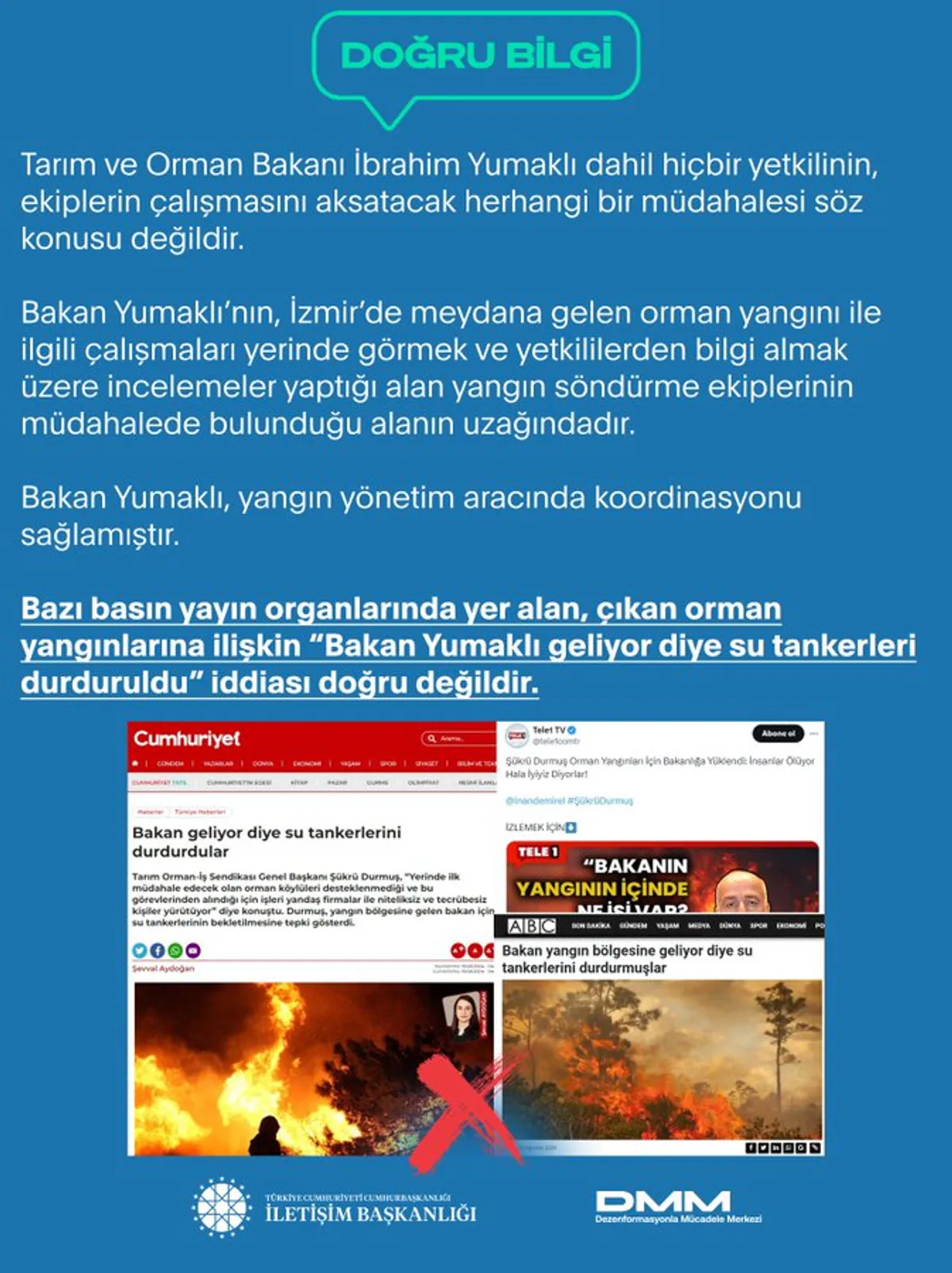 Tarım ve Orman Bakanı İbrahim Yumaklı'yı Su Tankerleri Durdurma İddiaları Yalanladı Tarım ve Orman Bakanı İbrahim Yumaklı'yı Su Tankerleri Durdurma İddiaları Yalanladı