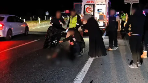 Kütahya'da trafik kazası: Otomobil çarptı, motosiklet sürücüsü hayatını kaybetti