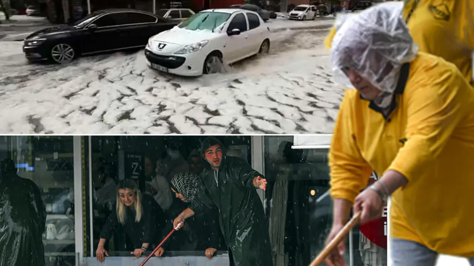 Ankara'da Hava Alarmı: Şiddetli Dolu ve Sağanak Şehri Felç Etti görseli