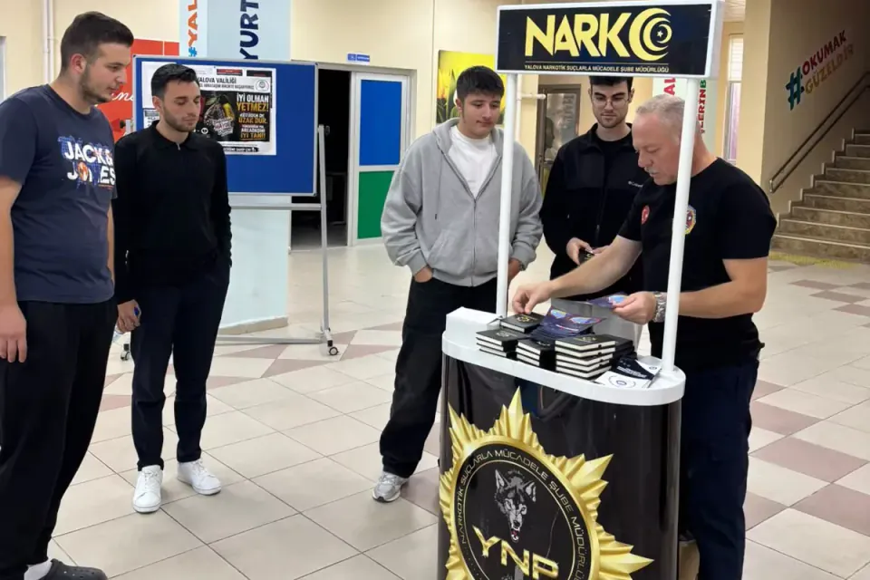 Yalova'da "Narko Gençlik" projesi: Termal yurdunda öğrencilere uyuşturucu uyarısı görseli