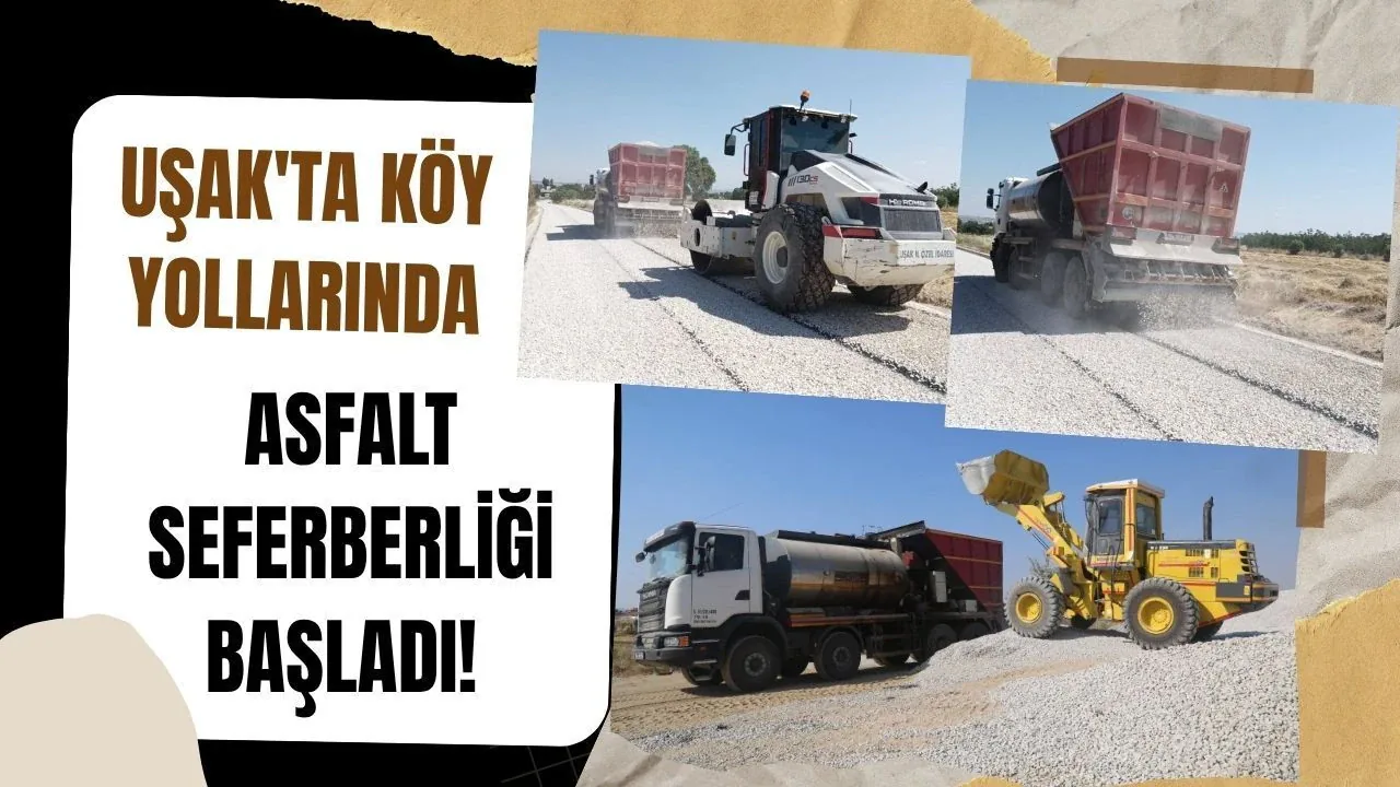 Uşak'ta Köy Yollarında Asfalt Seferberliği: İl Özel İdaresi Çalışmaları Başlattı Uşak'ta Köy Yollarında Asfalt Seferberliği: İl Özel İdaresi Çalışmaları Başlattı