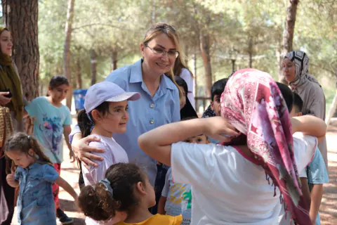 Yasemin Fazlaca, Kur’an Kursu Öğrencileriyle Bayraktepe'de Buluştu