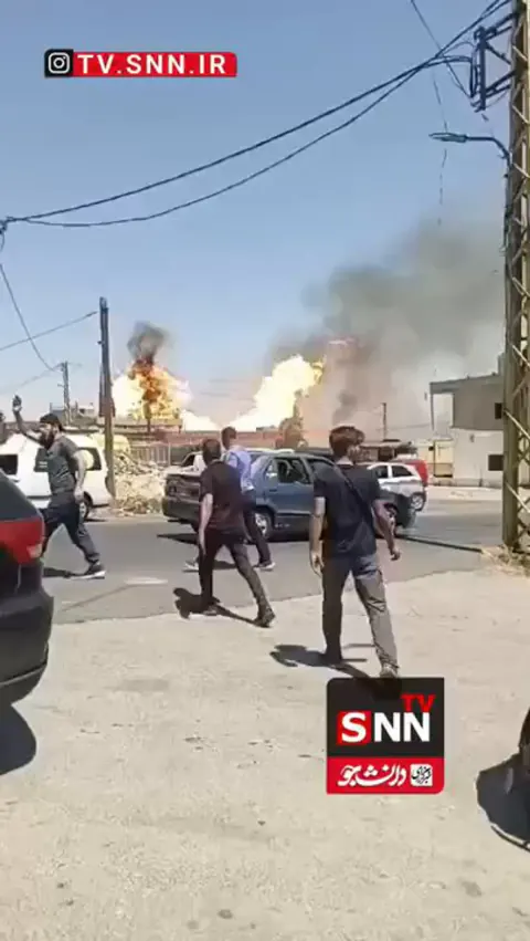Lübnan'ın Hermel Bölgesinde Doğal Gaz Tankeri Patlaması