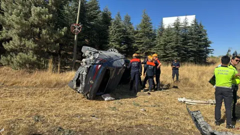 Afyonkarahisar'da otomobil tarlaya devrildi: 58 yaşındaki sürücü öldü