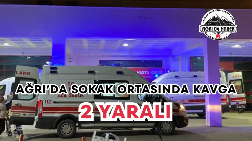 Ağrı Doğubayazıt'ta Kavga: 2 Yaralı görseli