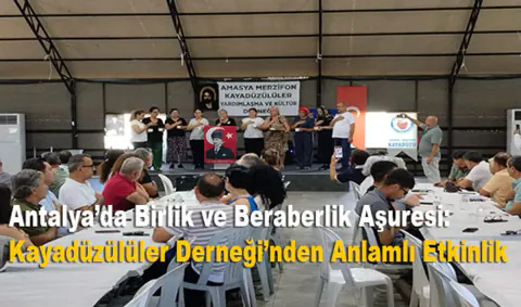 Antalya'da Kayadüzülüler Derneği'nden Geleneksel Aşure Etkinliği