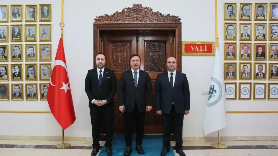 BİK Bölge Müdürü Ali Aktaş Erzincan Valisi Hamza Aydoğdu'yu Ziyaret Etti görseli