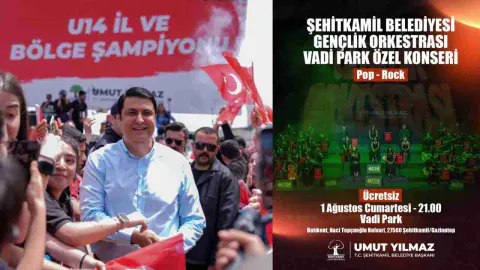 Şehitkamil Gençlik Orkestrası Vadi Park'ta Konser Veriyor