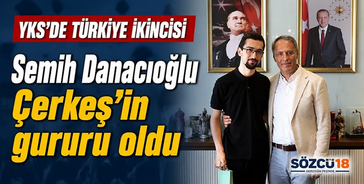 YKS Türkiye İkincisi Semih Danacıoğlu Çerkeş'te Ağırlanıyor YKS Türkiye İkincisi Semih Danacıoğlu Çerkeş'te Ağırlanıyor